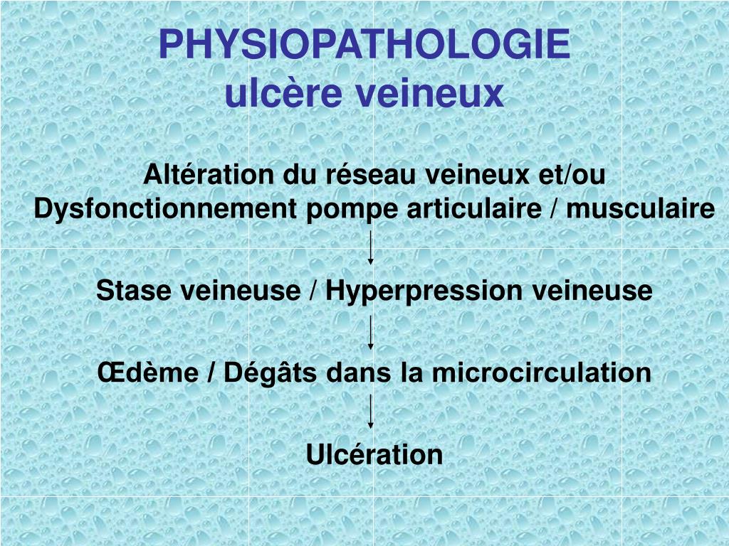 PPT - ULCERES DE JAMBE: causes, physiopathologie et diagnostic ...