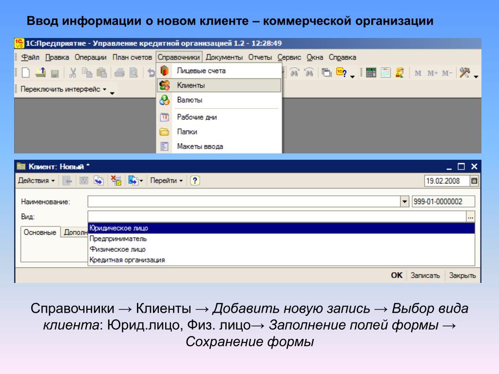 Ввод через форму. Сохранение формы. Ввод сведений о своей организации.. Электронные адреса коммерческих организаций. Ввод факта в АС ППВД.