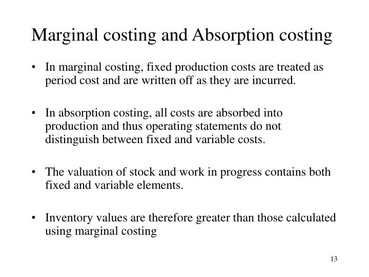 PPT - Marginal and absorption costing PowerPoint Presentation - ID:6774387