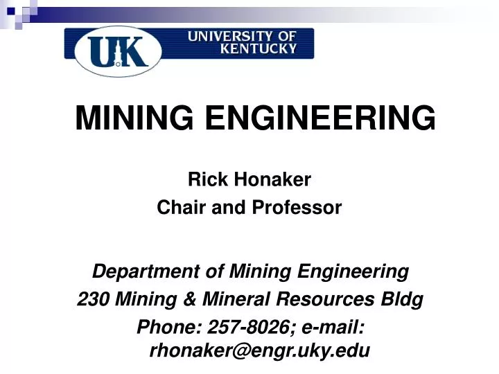 mining engineering dissertation topics