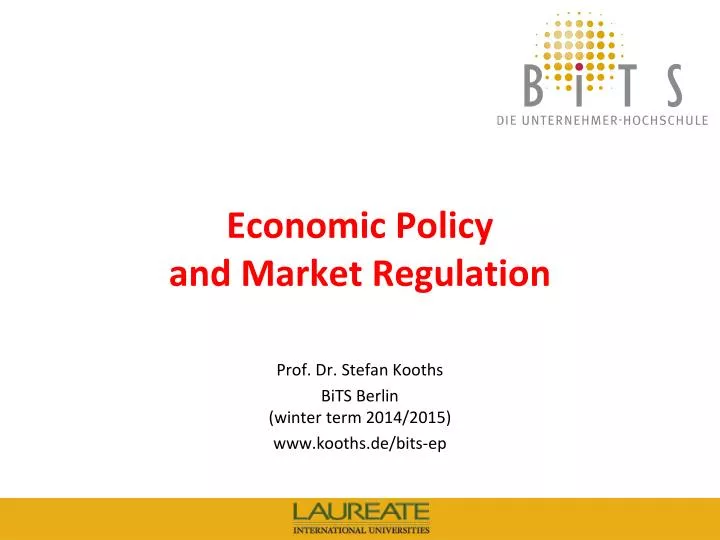 PPT Economic Policy and Market Regulation PowerPoint Presentation