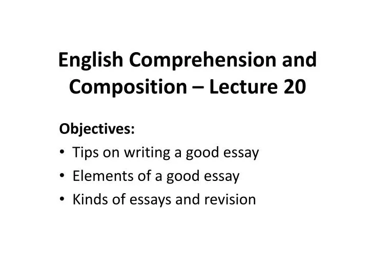 elements of an effective essay ppt elements of an effective essay ppt