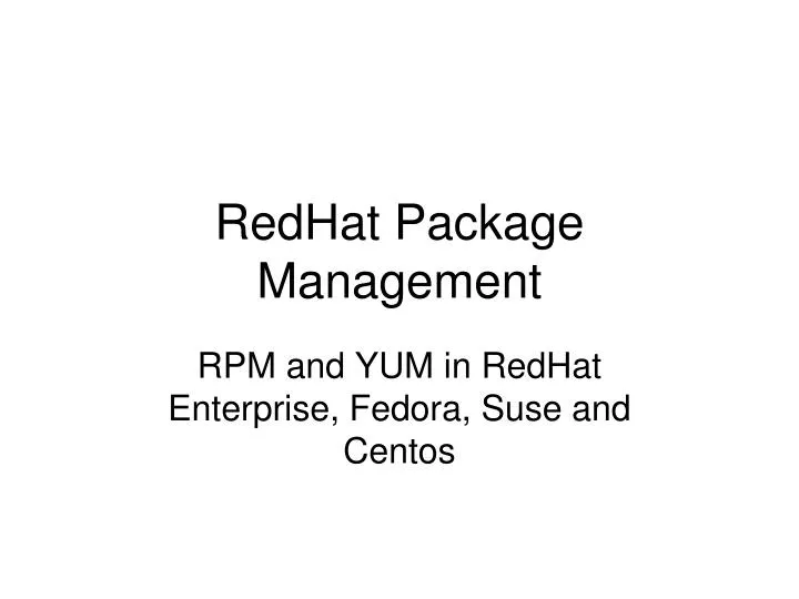redhat install package redhat install package