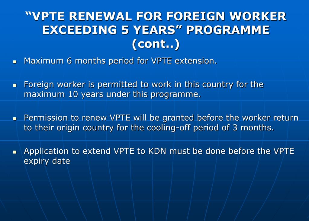 Ppt Foreign Workers Division Immigration Department Powerpoint Presentation Id 6775830