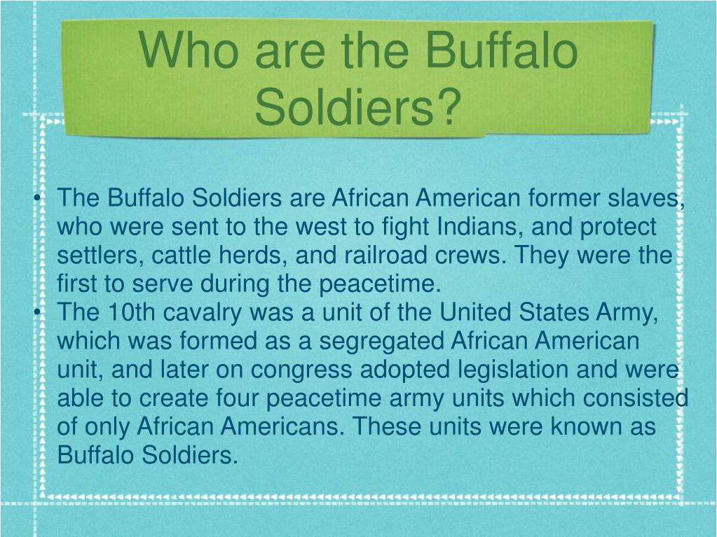 PPT Buffalo Soldiers PowerPoint Presentation, free download ID6776987