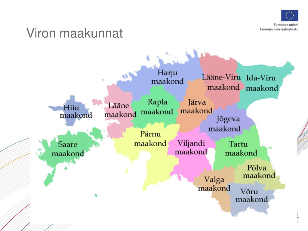 viron maakunnat kartta Ppt Virolaiset Kulttuurit Powerpoint Presentation Free Download Id 6777200 viron maakunnat kartta