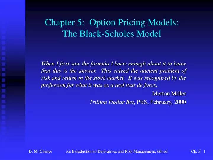 black scholes thesis black scholes thesis