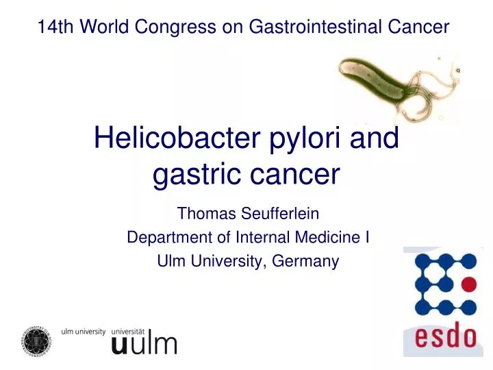 helicobacter pylori and gastric cancer n.