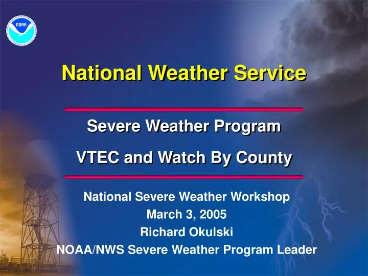 PPT - National Weather Service PowerPoint Presentation, free download ...