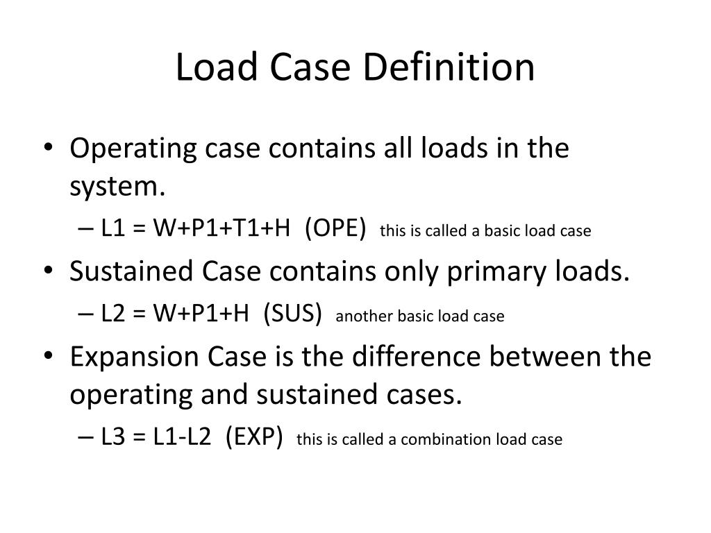 PPT CAESAR II STATIC LOAD CASE EDITOR PowerPoint Presentation, free