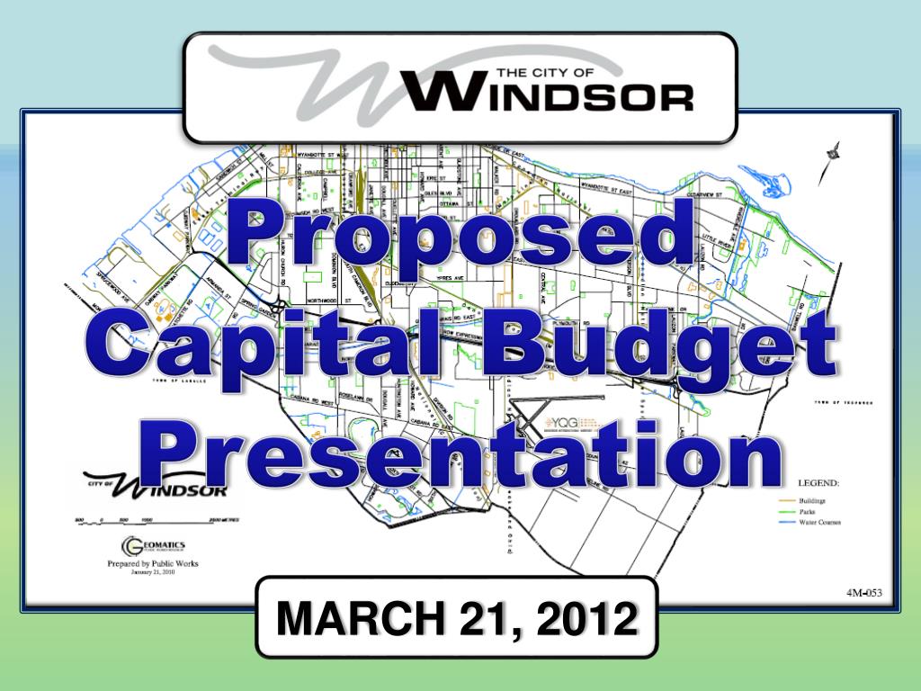 ppt proposed capital budget