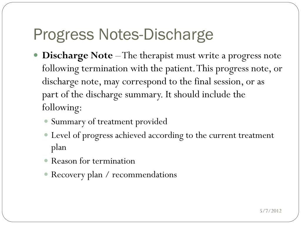 PPT - Writing Progress Notes PowerPoint Presentation, free