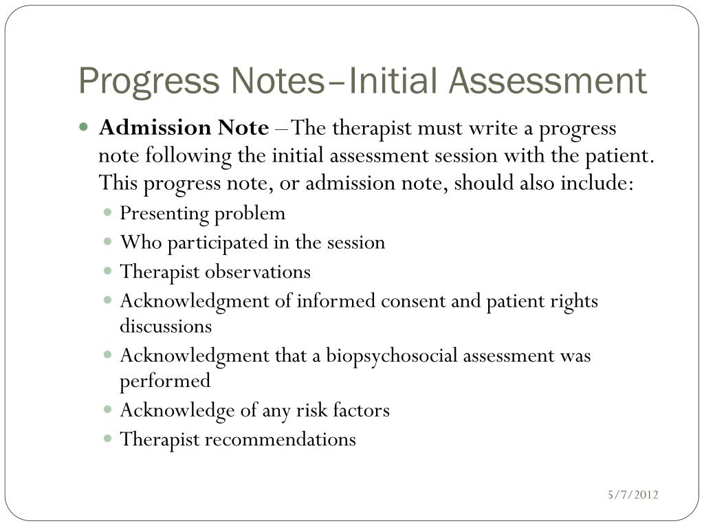 PPT - Writing Progress Notes PowerPoint Presentation, free Regarding Speech Therapy Progress Notes Template