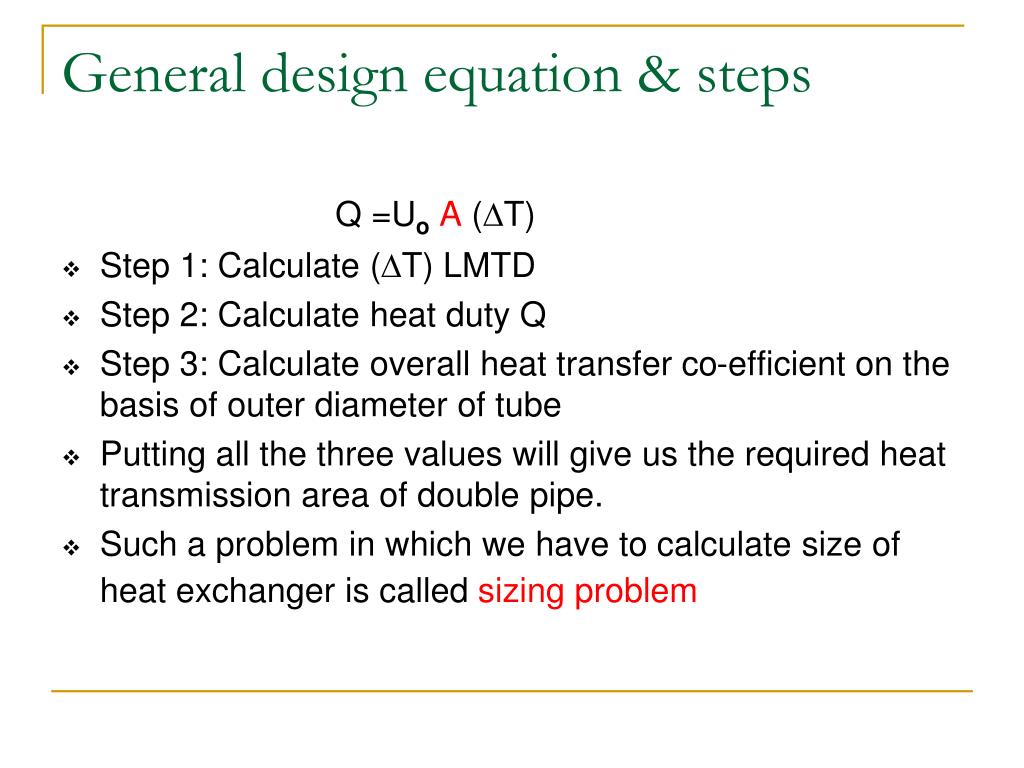 PPT - Process heat transfer Double pipe heat exchanger PowerPoint ...