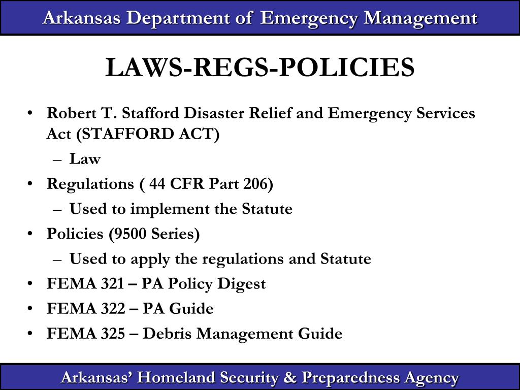 PPT Arkansas Department of Emergency Management PowerPoint