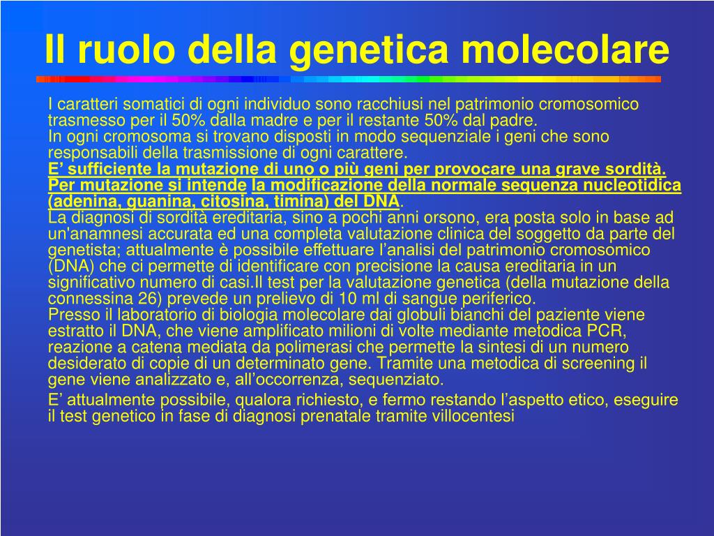 genetica molecolare umana pdf