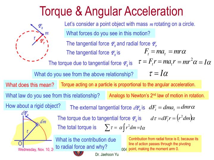 PPT - Moment of Inertia Parallel Axis Theorem Torque and Angular ...