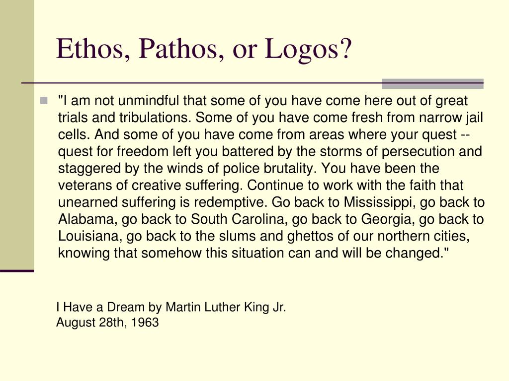 pathos in martin luther king speech