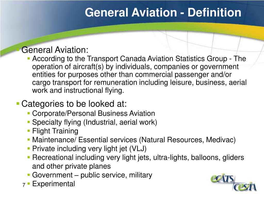 PPT General Aviation Economic Footprint Measurement PowerPoint
