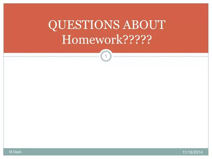 question about homework