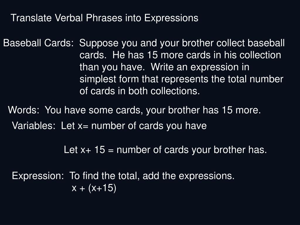 Ppt Chapter 3 Lesson 2 Simplifying Algebraic Expressions Pgs 103 107 Powerpoint Presentation Id