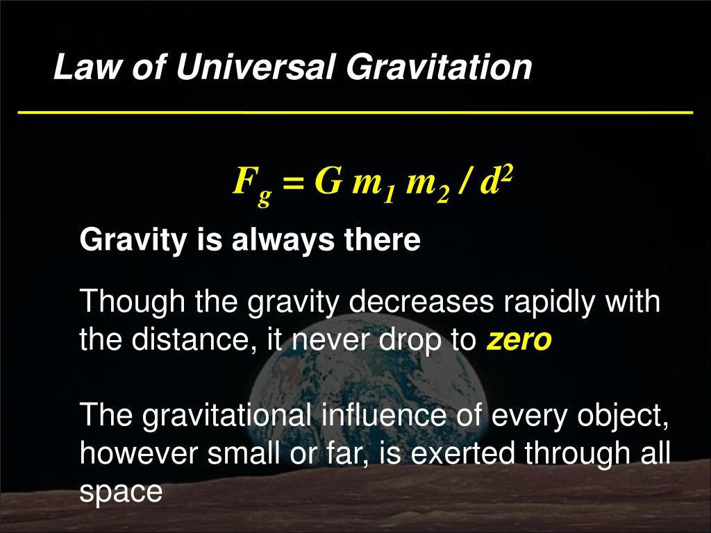 Ppt Universal Gravitation Powerpoint Presentation Free Download