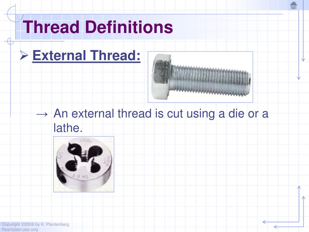 Ppt Chapter 5 Threads And Fasteners Powerpoint Presentation Free