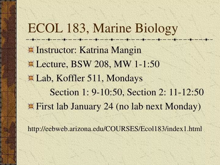 ecol 183 marine biology n.