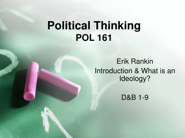 political thinking Political thinking pol 161 - powerpoint ppt presentation by teagan-mckay follow user 66 views uploaded on nov 18, 2014 description statistics report political. political thinking Political thinking pol 161 - powerpoint ppt presentation by teagan-mckay follow user 66 views uploaded on nov 18, 2014 description statistics report political.