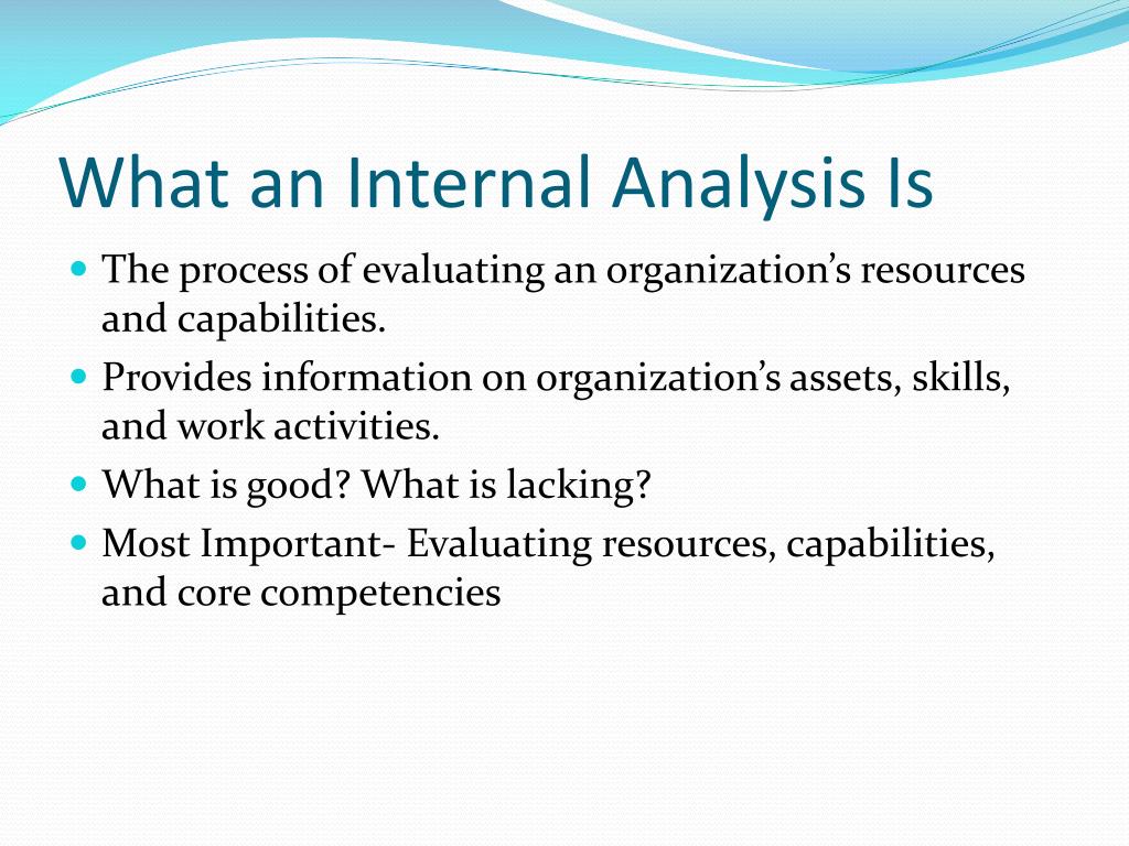 meaning of internal analysis in research