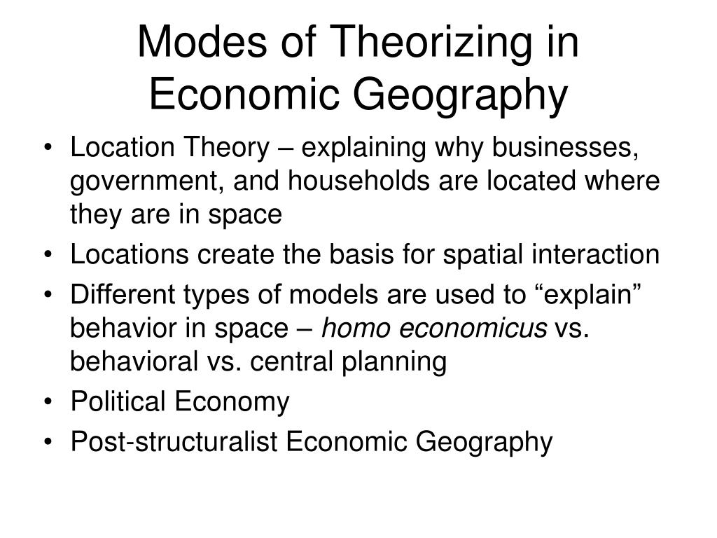 geography hypothesis economic development