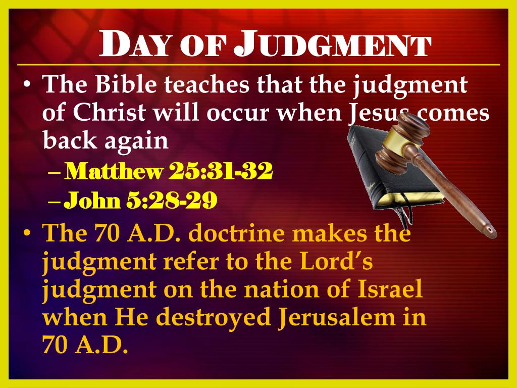 presentation on the day of judgment