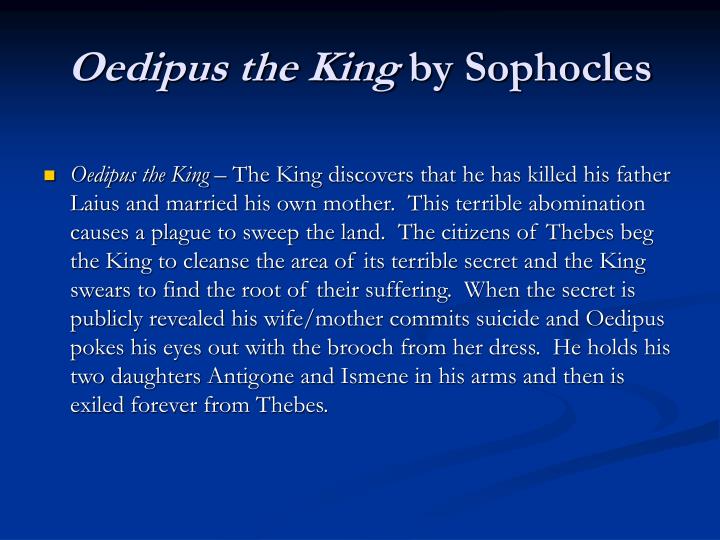 the riddle of the sphinx in oedipus rex a play by sophocles The protagonist of oedipus the king – anthony burgess's drama based on sophocles – must face the sphinx and solve a riddle to save his life riddles are . the riddle of the sphinx in oedipus rex a play by sophocles The protagonist of oedipus the king – anthony burgess's drama based on sophocles – must face the sphinx and solve a riddle to save his life riddles are .