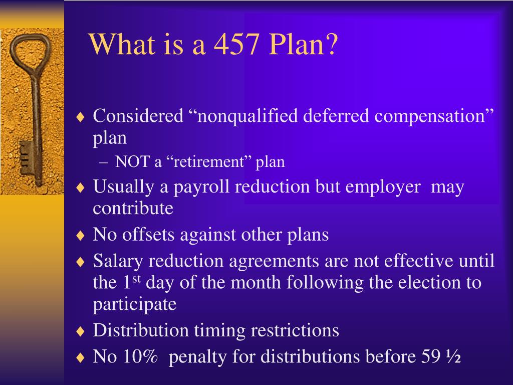 PPT Executive and Deferred Compensation Options for Public School