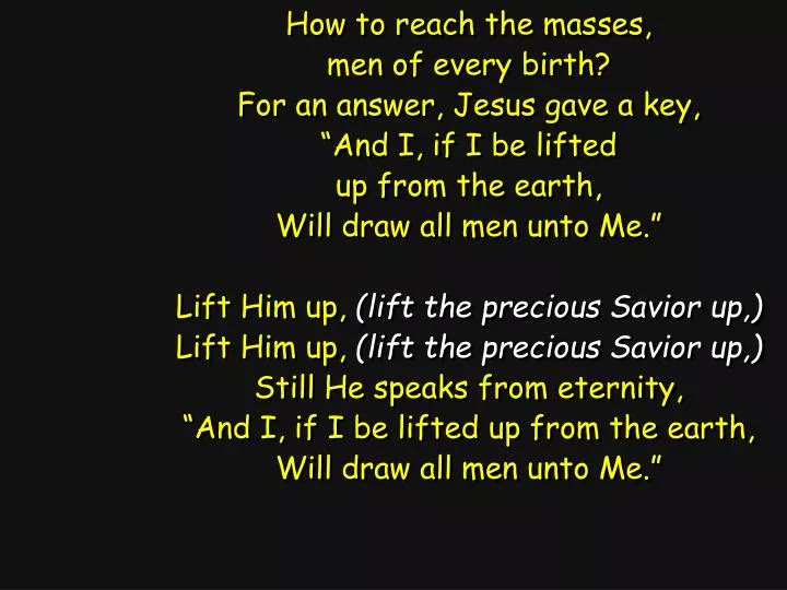 Ppt How To Reach The Masses Men Of Every Birth For An Answer Jesus Gave A Key Powerpoint Presentation Id 6791023 Use custom templates to tell the right story for your business. slideserve