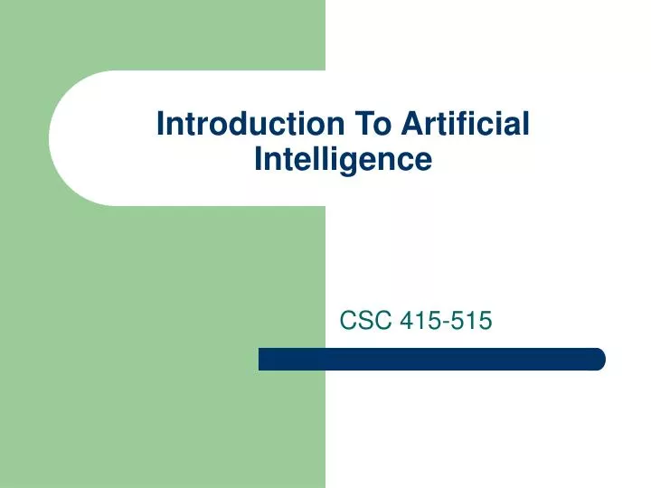 Ppt introduction to artificial intelligence powerpoint presentation 
