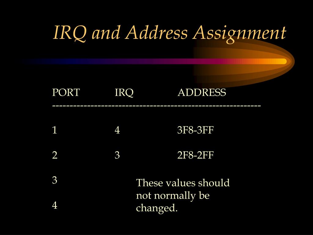 pci 1 irq assignment