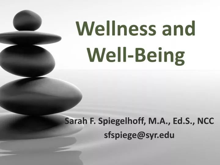 powerpoint presentation on health and wellness