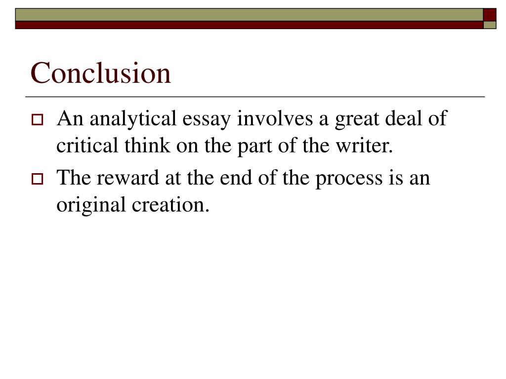 example of a conclusion in an analytical essay