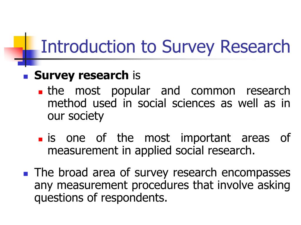 what is the description of survey research