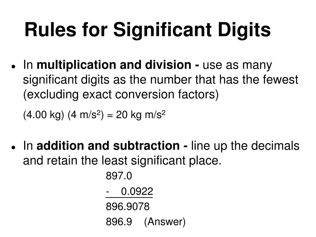 Ppt significant digits powerpoint presentation free download id