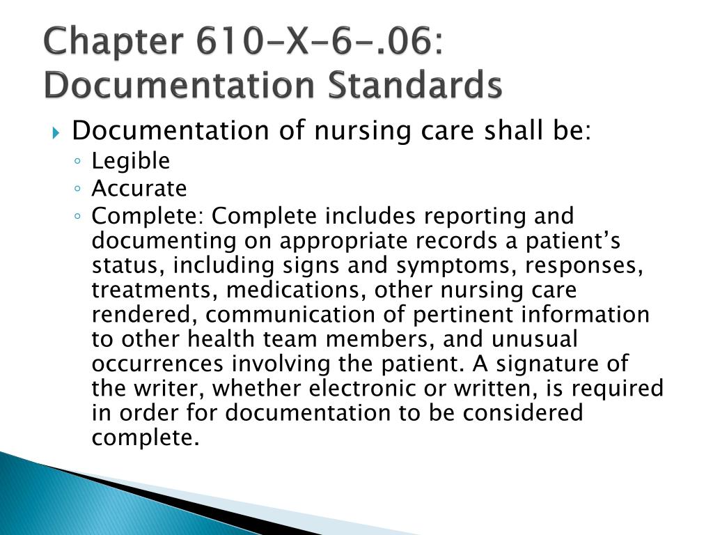 Legal Medical Documentation Standards