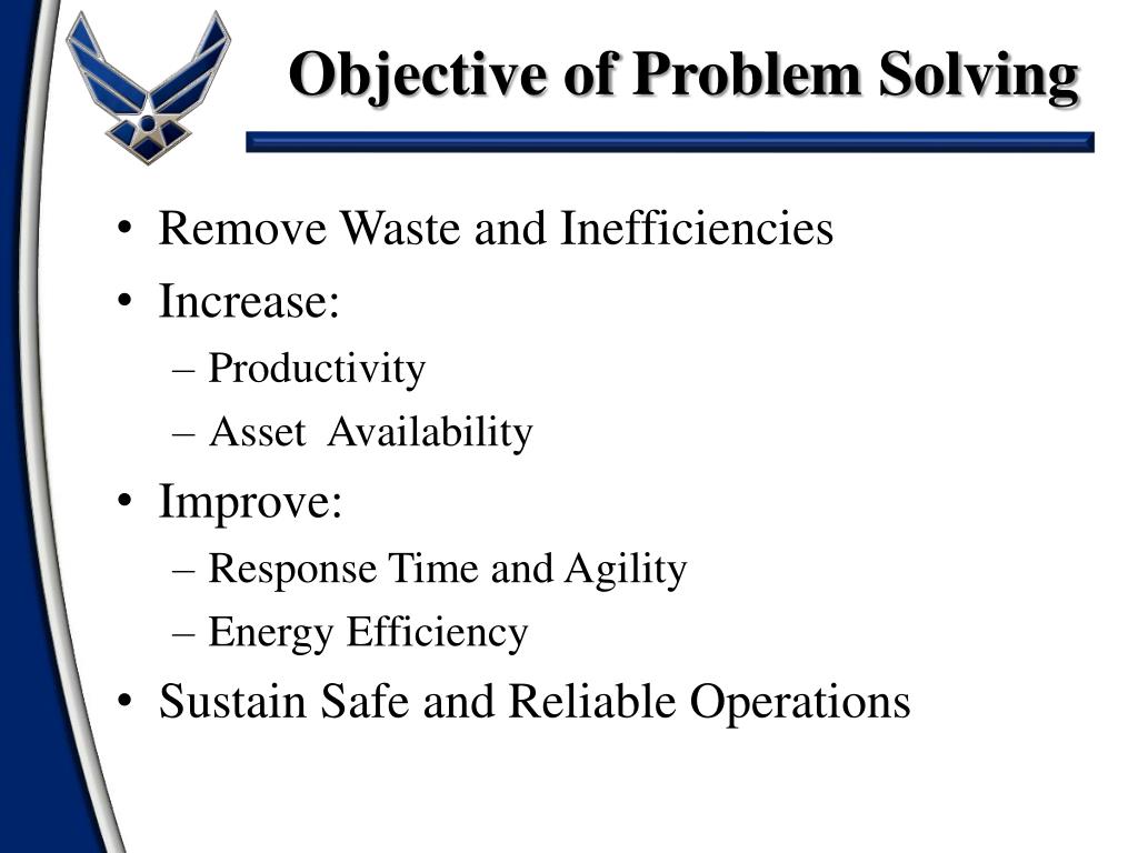 meaning and objectives of problem solving