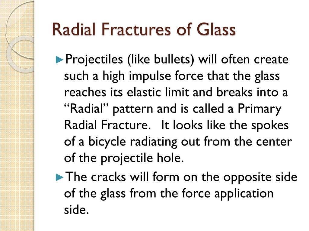 define radial fracture glass define radial fracture glass