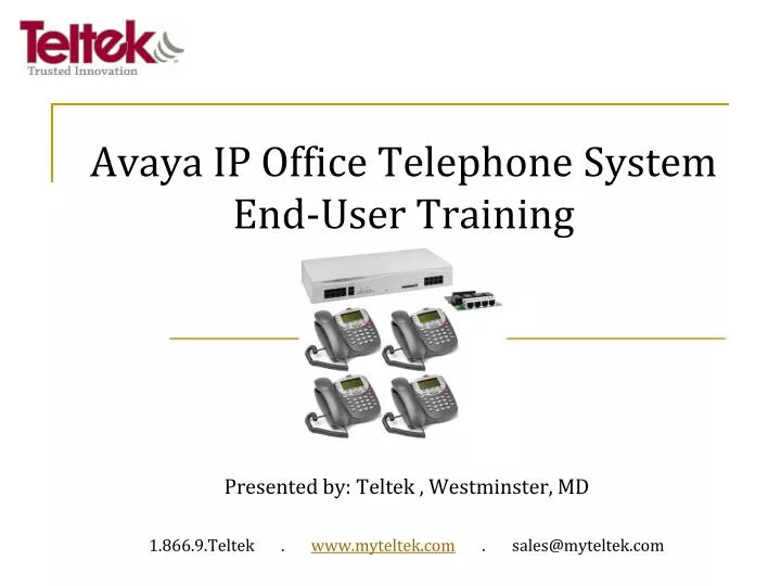 avaya ip office telephone system end user training n.