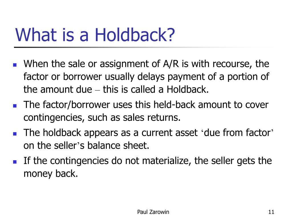 PPT Receivables PowerPoint Presentation, free download ID6794398