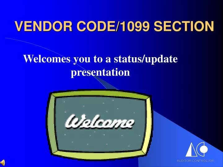 PPT - VENDOR CODE/1099 SECTION PowerPoint Presentation, free download ...