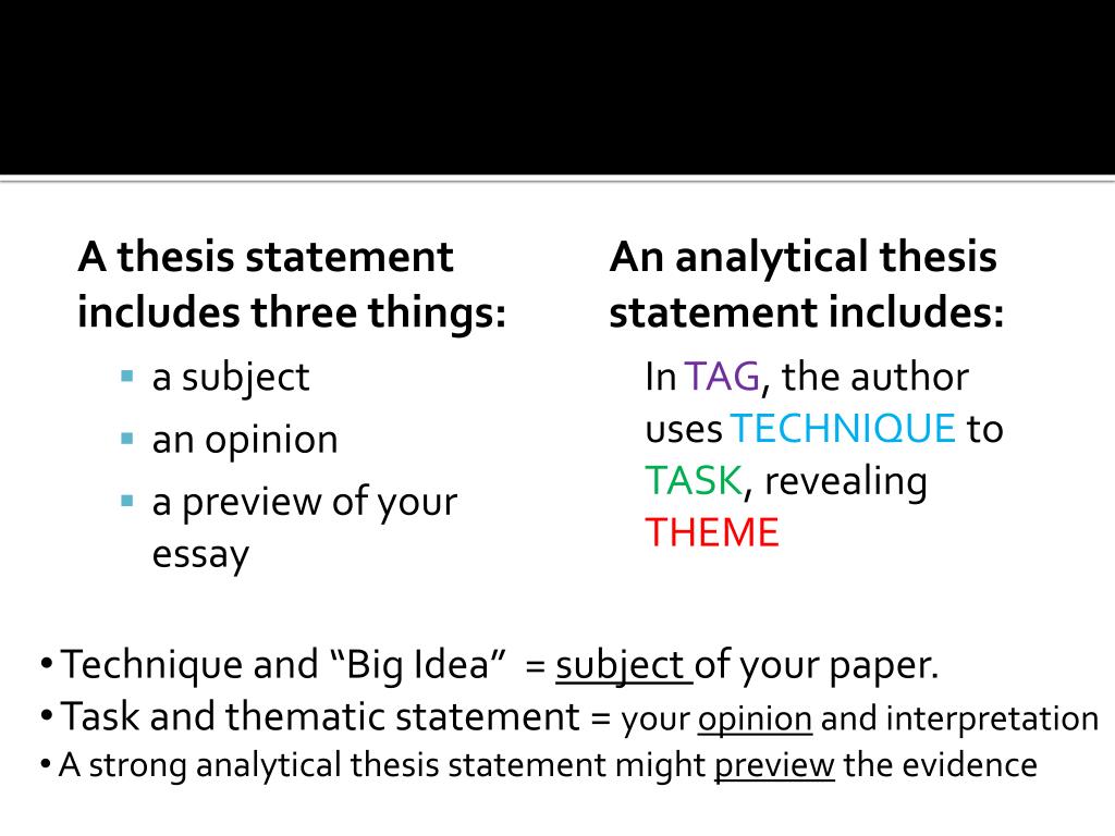analytical thesis generator analytical thesis generator