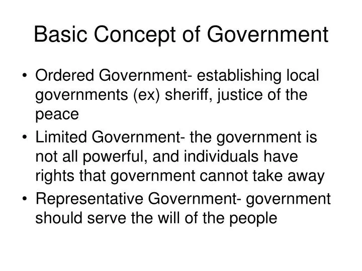 PPT Basic Concept of Government PowerPoint Presentation, free download ID6795338
