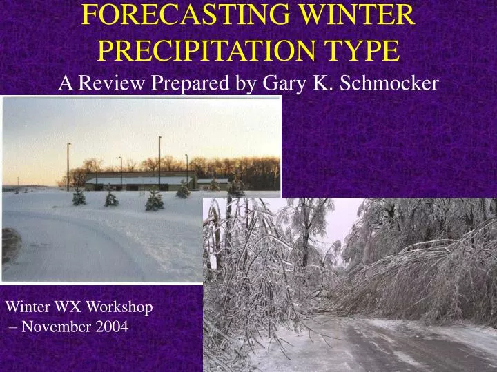 forecasting winter precipitation type n.